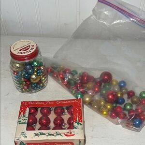 Lot Japan Mini feather tree Glass Ornaments